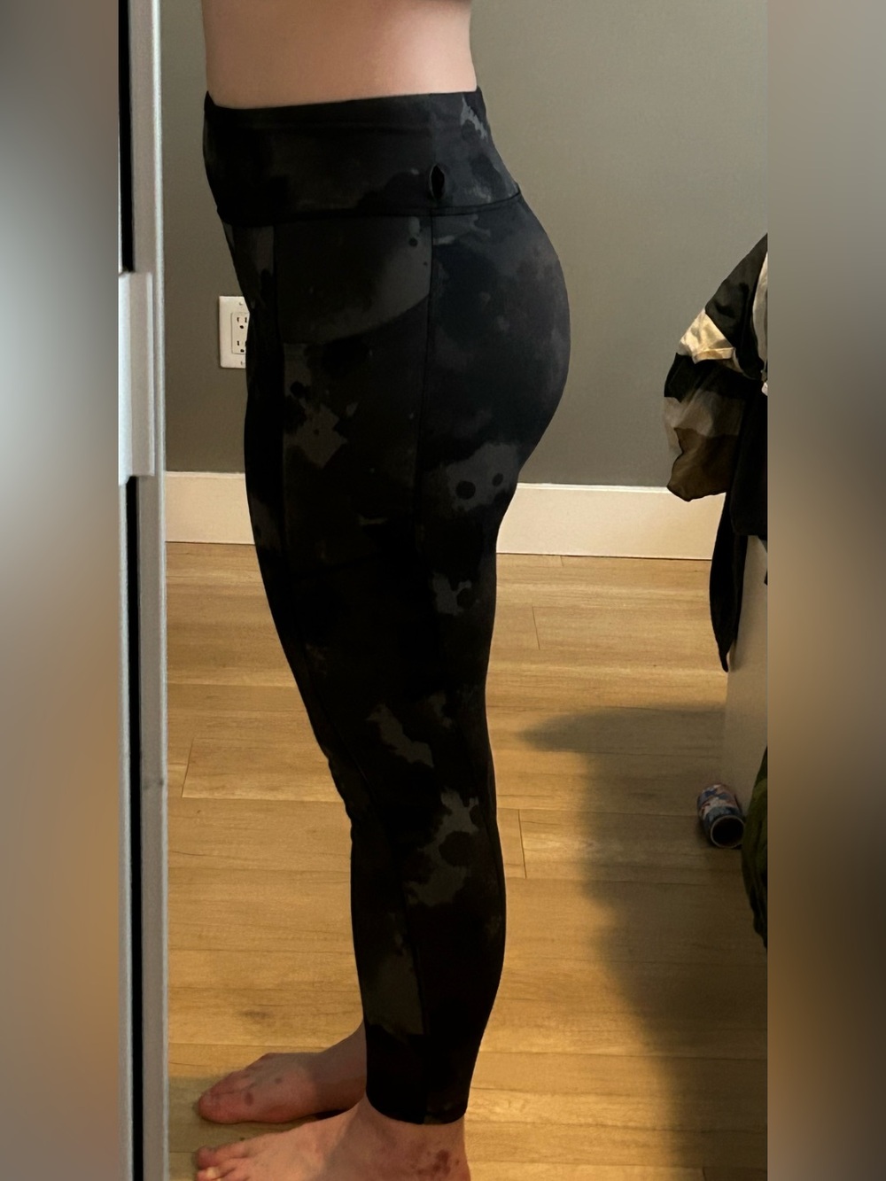Shambhala Live-In Comfort High-Rise Leggings - Black Cloud Print - Picture 3 of 4